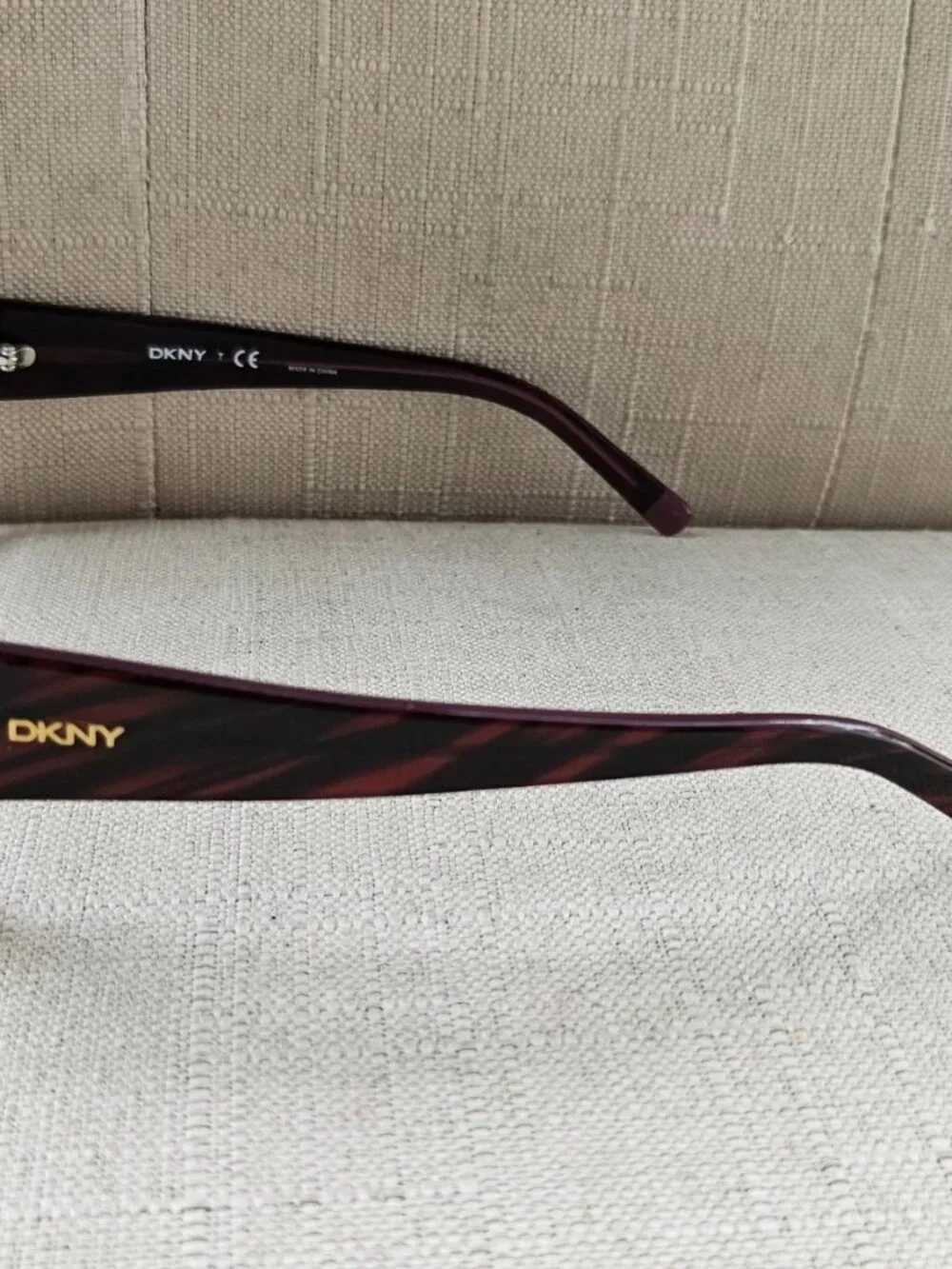 Vintage DKNY Women Eyeglasses Frame Purple/Brown Tone Eyewear Glasses DY4048